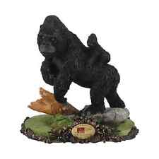 Handpainted Polyresin Figurine with Stand Gorilla Pattern Home Decoration picture
