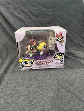 Powerpuff Girls And Professor Figurine Gift Set Applause Cartoon Network Vintage picture