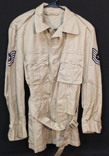 Vietnam War USAF Air Force Jacket Tan Cotton Tropical 