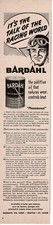 1951 BARDAHL Oil additive art Vintage Print Ad picture