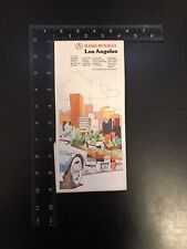 Approx 21” x 41” Vintage Los Angeles 90s Map by Rand McNally picture