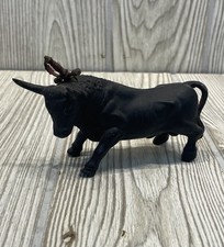 Vintage Toledo Spain Bull Figurine Letter Opener Sword Cast Iron Statue picture