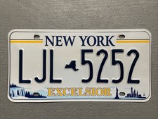 EXPIRED 2020 NEW YORK LICENSE PLATE  EXCELSIOR  RANDOM LETTERS NUMBERS NICE😎 picture
