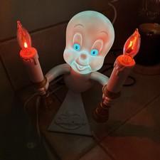 Vintage Casper the Friendly Ghost 1996 Candelabra Blowmold Light Trendmasters picture