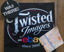 RARE Vintage 1977 KISS I WAS THERE button and Ticket Stub LA Forum Alive II picture