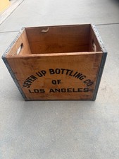 Vintage 7up Seven Up Wooden Crate Los Angeles picture