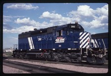 Original Slide MRL #260 SD40-2 Montana Rail Link 1991 Livingston MT picture