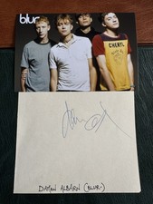 (BF1) RARE DAMON ALBARN ORIGINAL SIGNED AUTOGRAPH MUSICIAN BLUR GORILLAZ picture