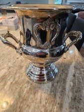 Gorham Chantilly Duchess Silver Plated Brass Champagne Ice Cooler Chiller Bucket picture