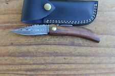 damascus real handmade beautiful folding knife From The Eagle Collection aA9685k picture