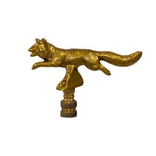 Vintage Solid Brass Lamp Finials- Horse picture