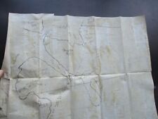 1883 DRAWN INK MAP Burnt Jacket Mountain,Lily Bay,Moose Island,Maine signed Deed picture