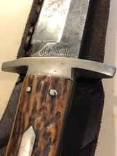 c. 1890 G. Wostenholm & Son  Sheffield Washington Works Bowie Knife IXL picture