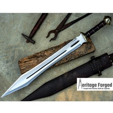 21 inches Long Greek Gladius Sword-Handmade-Tactical-Combat-Forged sword-Machete picture