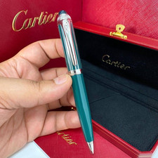 NEW Cartier Roadster Green Ballpoint Pen Luxury VIP Gift Box Rare 2026 picture