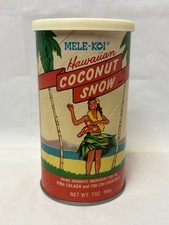 Vintage Mele-Koi Farms Hawaii Hawaiian Coconut Snow FooFoo Cocktail Garnish picture