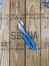 Vtg Rare CHANNELLOCK Nut Buster Pliers #307 Discontinued Blue Grip Minty picture