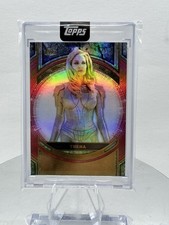 2025 Topps Marvel The Collector - Perfection Red #/5 Thena #55 Angelina Jolie picture