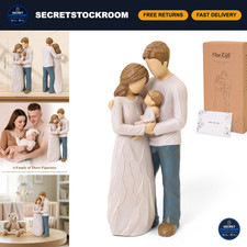 New Parents Gifts for Couples - Family of Three Figurine, Perfect Baby Shower De picture