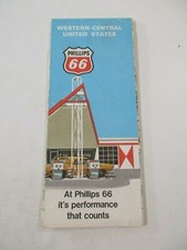 Vintage 1971 Phillips 66 Western Central United States Travel Road Map-Box 33 picture