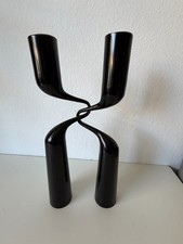 Vintage Collectible Mid-Century Modern Black Double Candle by Mikaela Dorfel picture