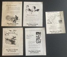 5 ADS ALL FROM 1930'S ROYAL BANK OF CANADA SAVINGS BANKING AD ADVERTISING picture