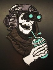 WASTELAND KOOKS x WHITE PHOSPHOR BAJA BLUE MISFORTUNES EMBROIDERED PATCH picture