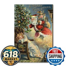 Trademark Fine Art Merry Christmas Santa Vintage Apple Collection Multicolor picture