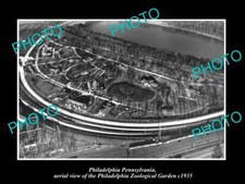 OLD LARGE HISTORIC PHOTO OF PHILADELPHIA PENNSYLVANIA AERIAL VIEW OF ZOO c1935 picture
