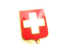 Vintage Souvenir Pin Flag of Switzerland picture