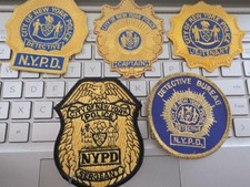 NYPD Real Department Patchs– 5 Authentic Embroidered Patch's-SEE STORE MORE MORE picture