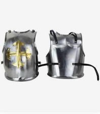 Medieval Gilt Cross Knights Cuirass, Medieval Crusader Armor Breastplate Armor picture