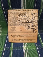 Vintage 1956 US Army Compass Guide  Orientation Field Guide Coordinates GTA 5-15 picture