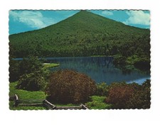 Sharp top and peaks of Otter Lake Blue Ridge Parkway vintage postcard unposted picture
