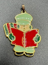 Wallace Silversmith's Caroling Ornament Pendant Christmas Cookies VTG picture