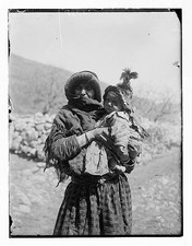 Photo:Middle East Arab Woman Holding Child 1900s Portrait Baby picture