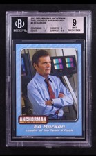DreamWorks 2011 Anchorman Ron Burgundy Ed Harken #6 Trading Card BGS 9 picture