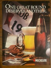 1988 Michelob Ultra Vintage Print Ad Golf picture
