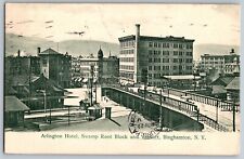 Binghamton, New York - Showing the Arlington Hotel - Vintage Postcard - Posted picture