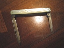 RARE Antique Vintage Remington Two Blade R6844 Pocket Knife MOP handle VGC picture