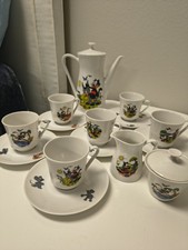 VINTAGE WINTERLING GERMANY FELIX THE CAT TEA SET PORCELAIN *Set Of 6* picture