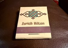 Zurich Hilton/Basel Hilton, Switzerland, Full Unstruck Matchbook picture