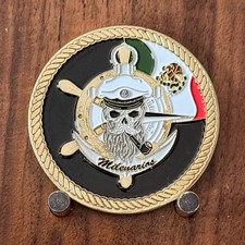 Mexican Navy Naval Intelligence Unit Milenarios Nautical Challenge Coin  W#21 picture