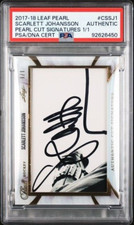 2017-18 Leaf Pearl - Pearl Cut Signatures #CS-SJ1 Scarlett Johansson 1/1 PSA picture