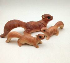 Vintage MCM Artmark Wall Tree Climber Squirrel FAMILY Figurine Ceramic Japan picture