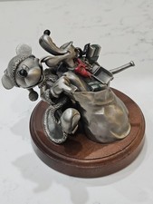 Vintage CHILMARK Annual Mickey Santa JUST FOR YOU 1994 Fine Pewter Figurine #813 picture