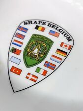 Shape Belgium NATO Supreme Command Europe Souvenir German Porcelain Ashtray   picture