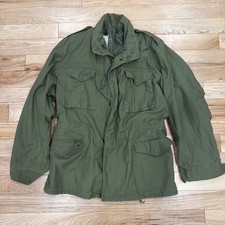 VTG 1974 US Army M-65 Field Jacket Medium Long Alpha Industries OG-107 Coat picture