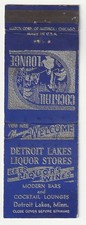 MATCHBOOK COVER - DETROIT LAKES LIQUOR STORES - MINNESOTA - BARS - LOUNGES picture