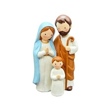 Family of Three Figurine Collectible Tabletop Family Decoration Realistic picture